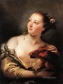 Mujer con loro Giovanni Battista Tiepolo